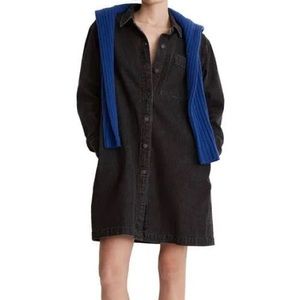 Madewell Oversized Denim Shirt Dress in Lunar Wash